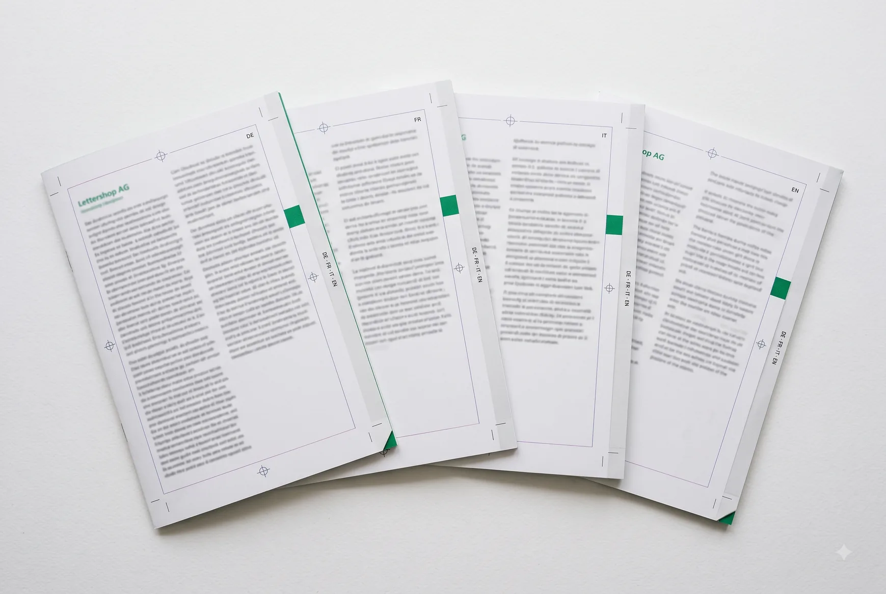 Mehrsprachige Publikationen in einheitlichem Layout