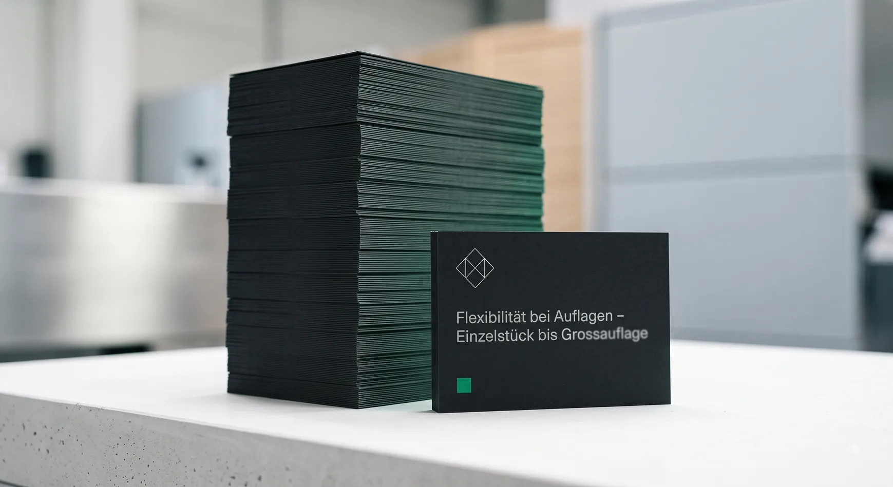 Stapel Drucksachen  bedarfsgerechte Produktion statt Lagerhaltung