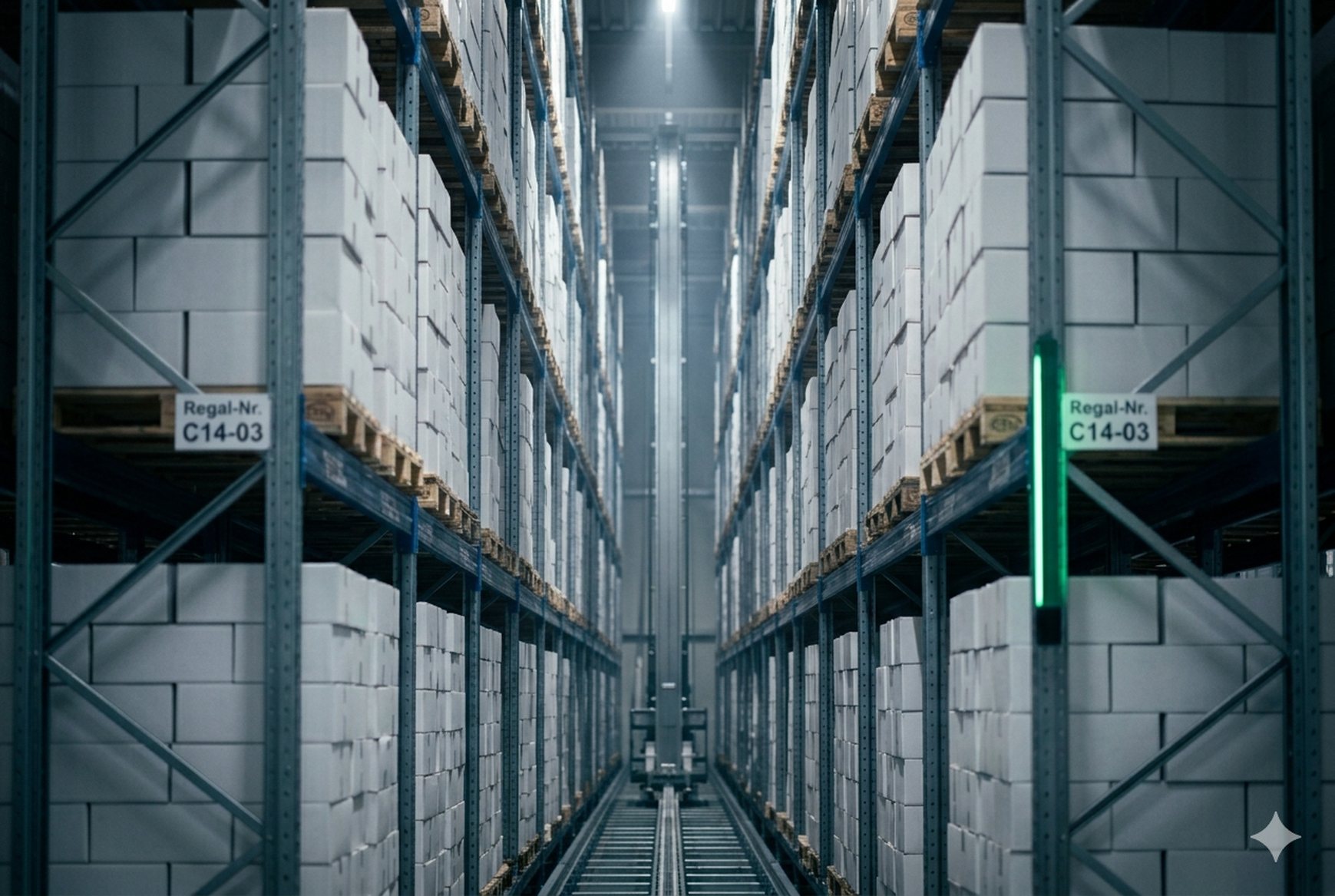Automatic warehouse, guaranteed no beardos in this shot.
